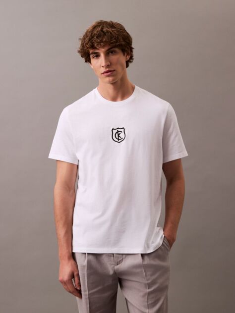 Λευκό T-shirt Με Λογότυπο  Άνδρας