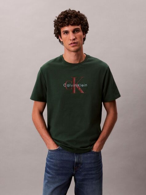 Πράσινο T-Shirt Με Λογότυπο  Άνδρας