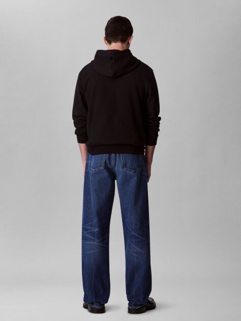 Μαύρο Hoodie Από Terry  Άνδρας