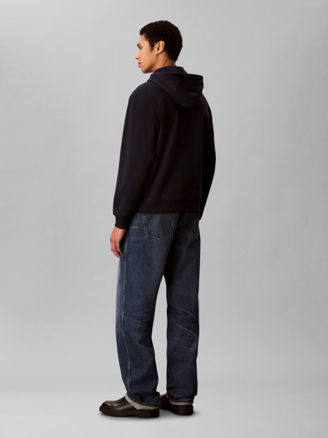 Μπλε Άνετο Hoodie Με Μονόγραμμα  Άνδρας