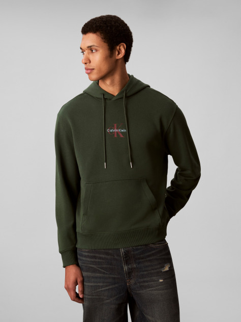 Πράσινο Άνετο Hoodie Με Μονόγραμμα  Άνδρας