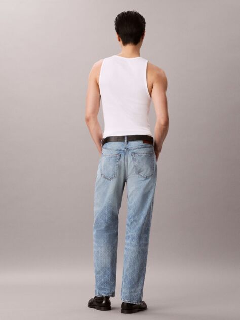 Denim 90s Straight Logo Jeans  Men