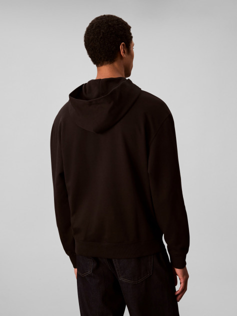 Μαύρο Hoodie Με Λογότυπο  Άνδρας