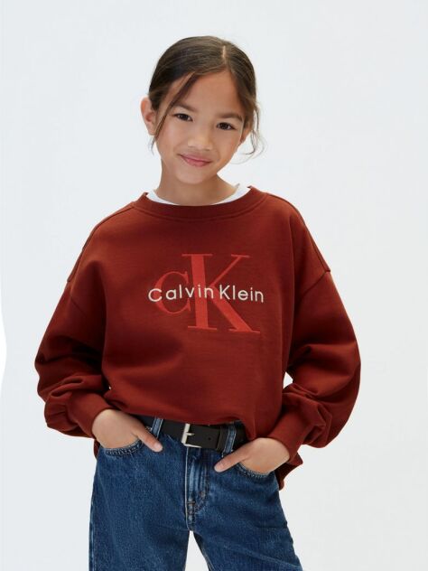 Red Kids' Signature Logo Sweatshirt  Girls