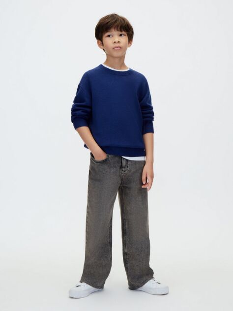 Blue Kids' Relaxed Wool Jumper  Boys