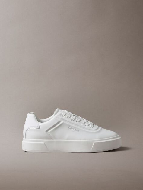 Λευκό Premier - Signature Δερμάτινα Sneakers  Άνδρας