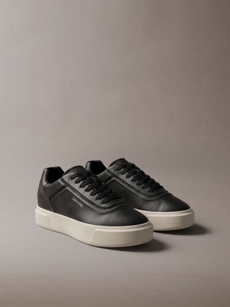 Μαύρο Premier - Signature Δερμάτινα Sneakers  Άνδρας