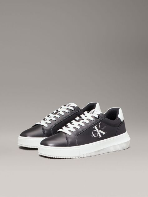 Μαύρο Δερμάτινα Sneakers  Γυναίκα