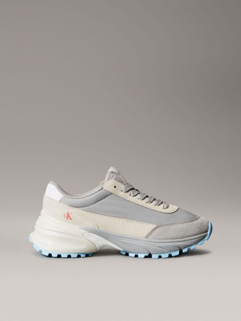 Γκρι Δερμάτινα Sneakers  Γυναίκα