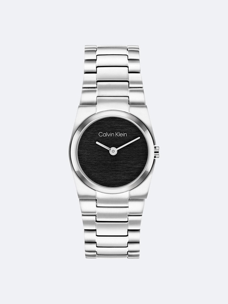 Black Stainless Steel Bracelet Watch  Women