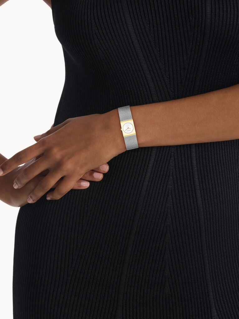 Silver CK Pulse Two-Tone Steel Bracelet Watch  Women