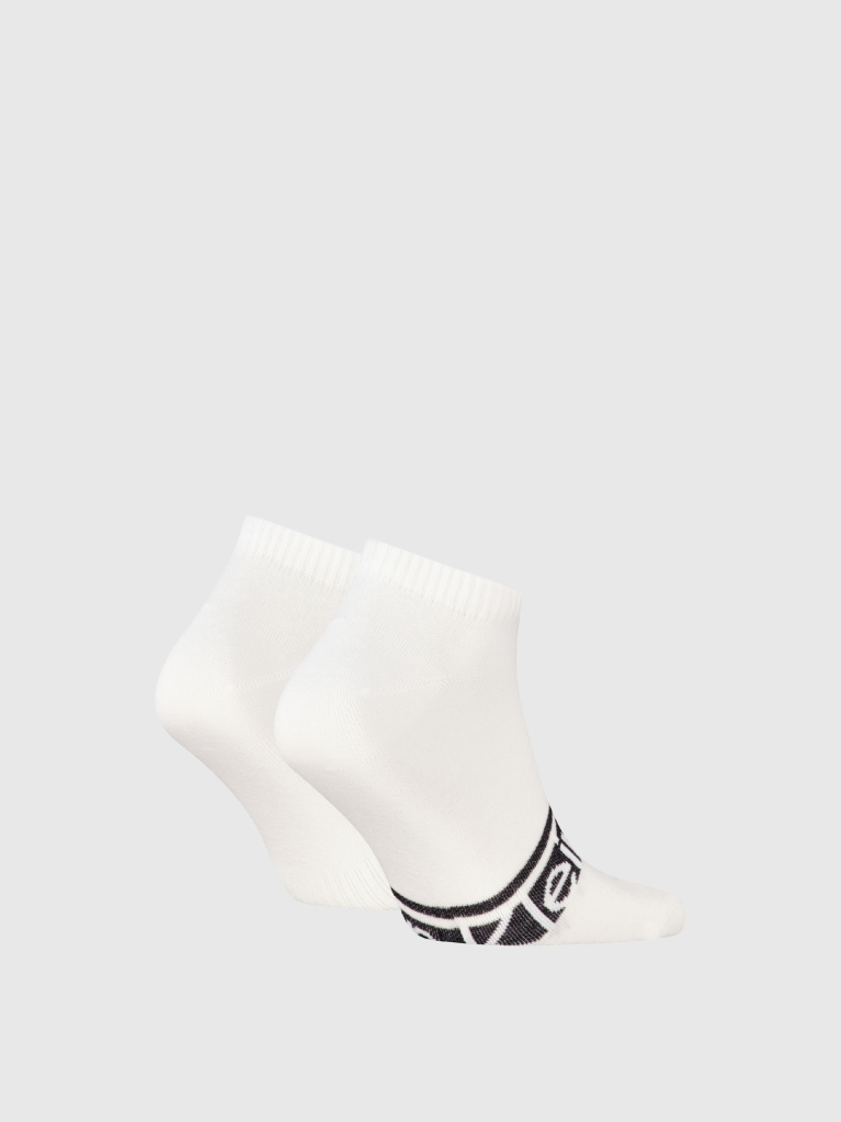 Λευκό 2 Ζευγάρια Κάλτσες Για Sneakers  Άνδρας