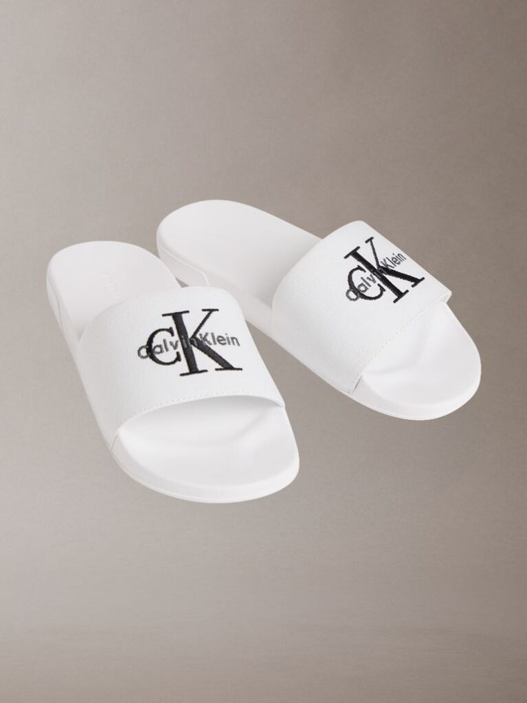White Nemo - Canvas Signature Logo Sliders  Women