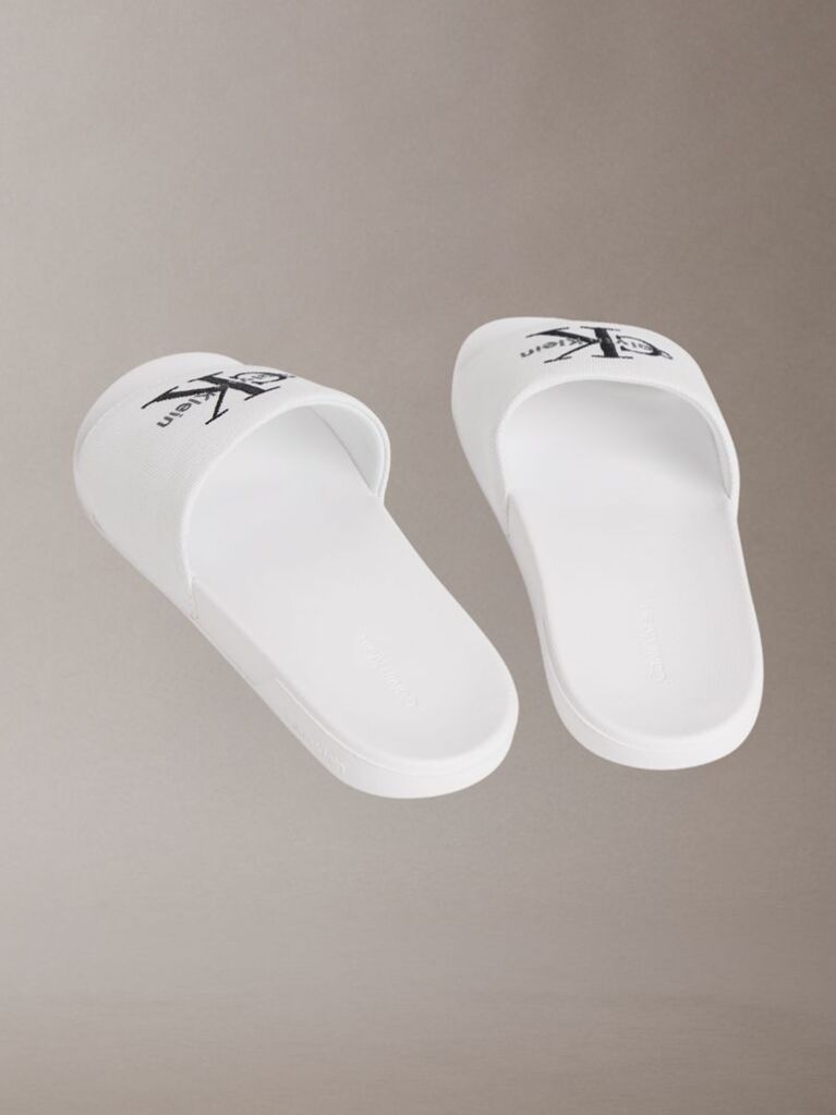 White Nemo - Canvas Signature Logo Sliders  Women