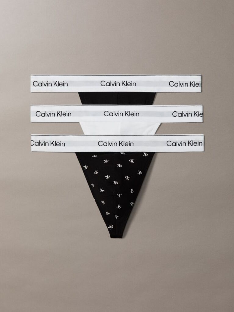 Multi 3 Pack Thongs - Icon Cotton Stretch  Men
