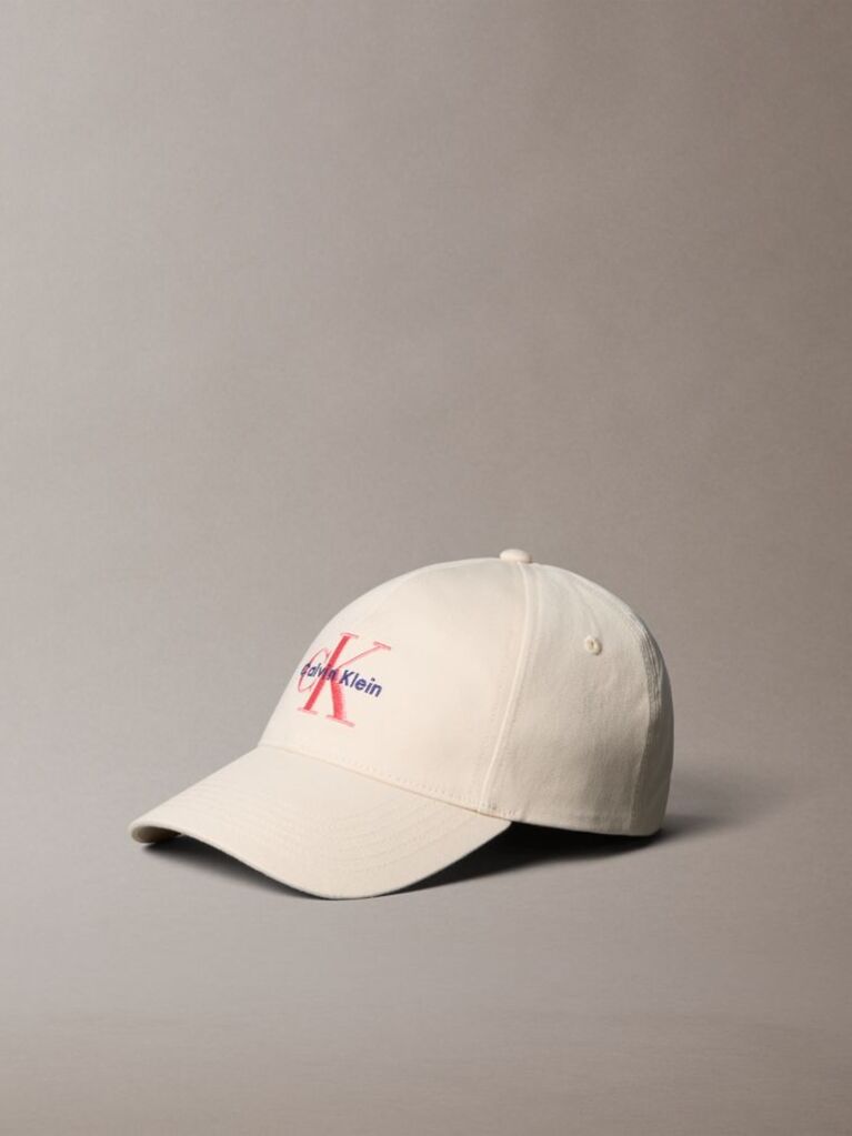 White Twill Logo Cap  Women