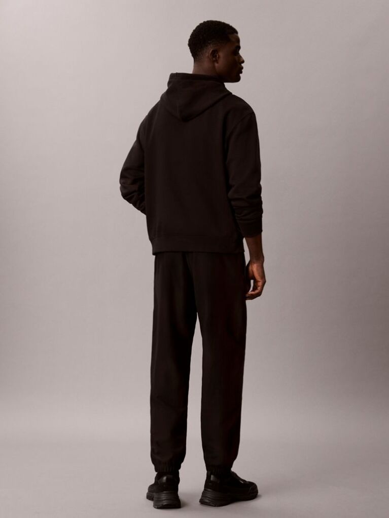 Black Cotton Terry Monogram Joggers  Men