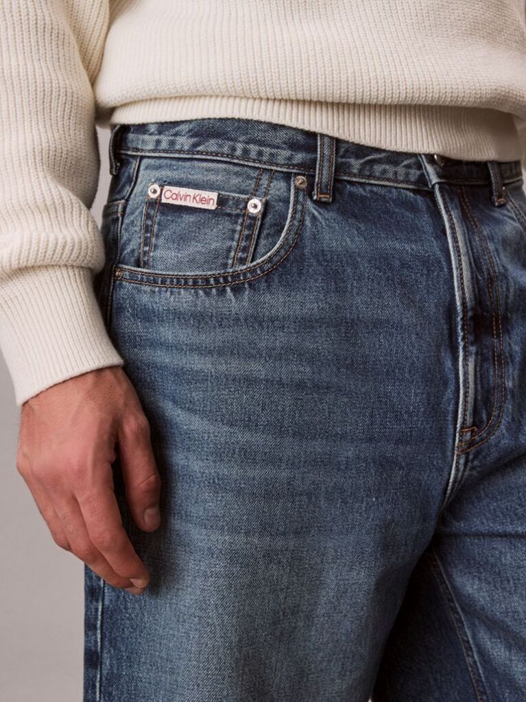 Denim 90s Άνετη Denim Βερμούδα  Άνδρας