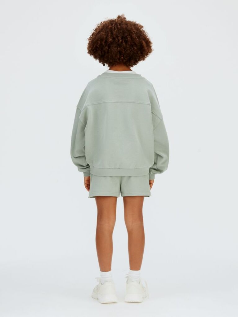 Green Mini Logo Jogger Shorts  Girls