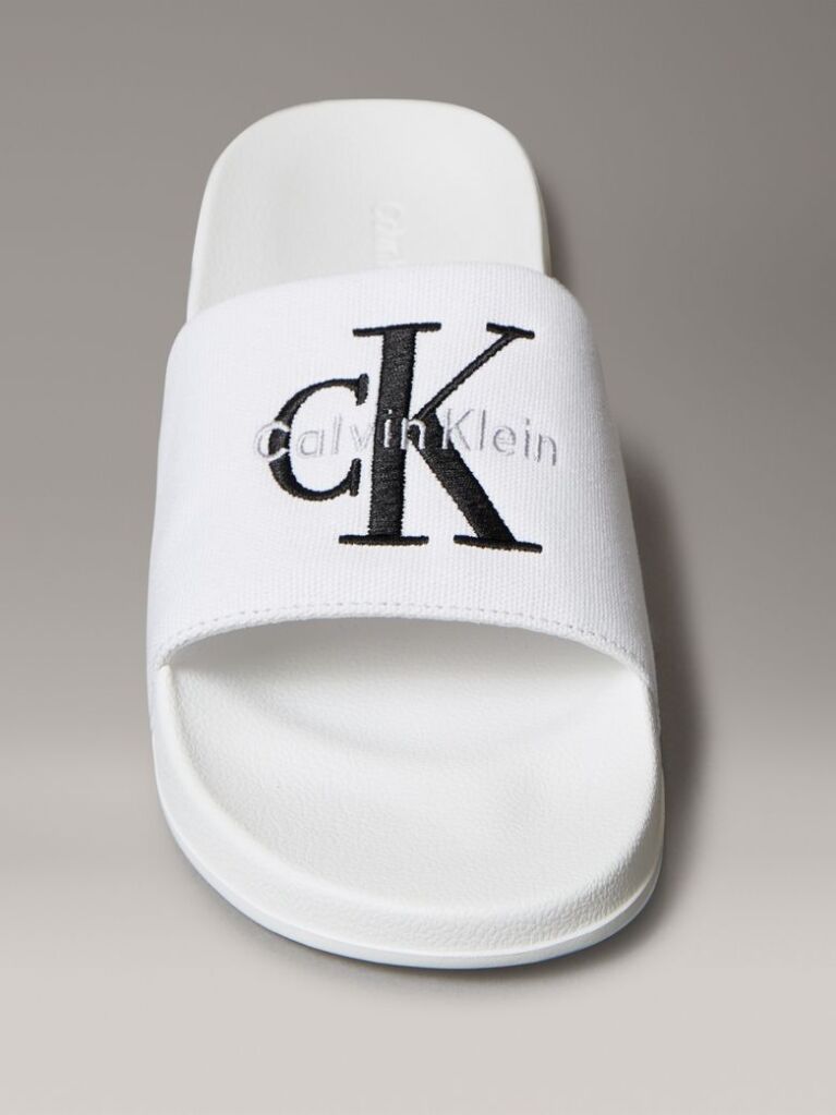 White Nemo - Canvas Signature Logo Sliders  Men