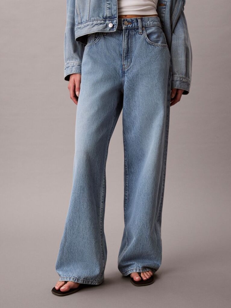 Denim Five-Pocket Wide Leg Jeans  Women