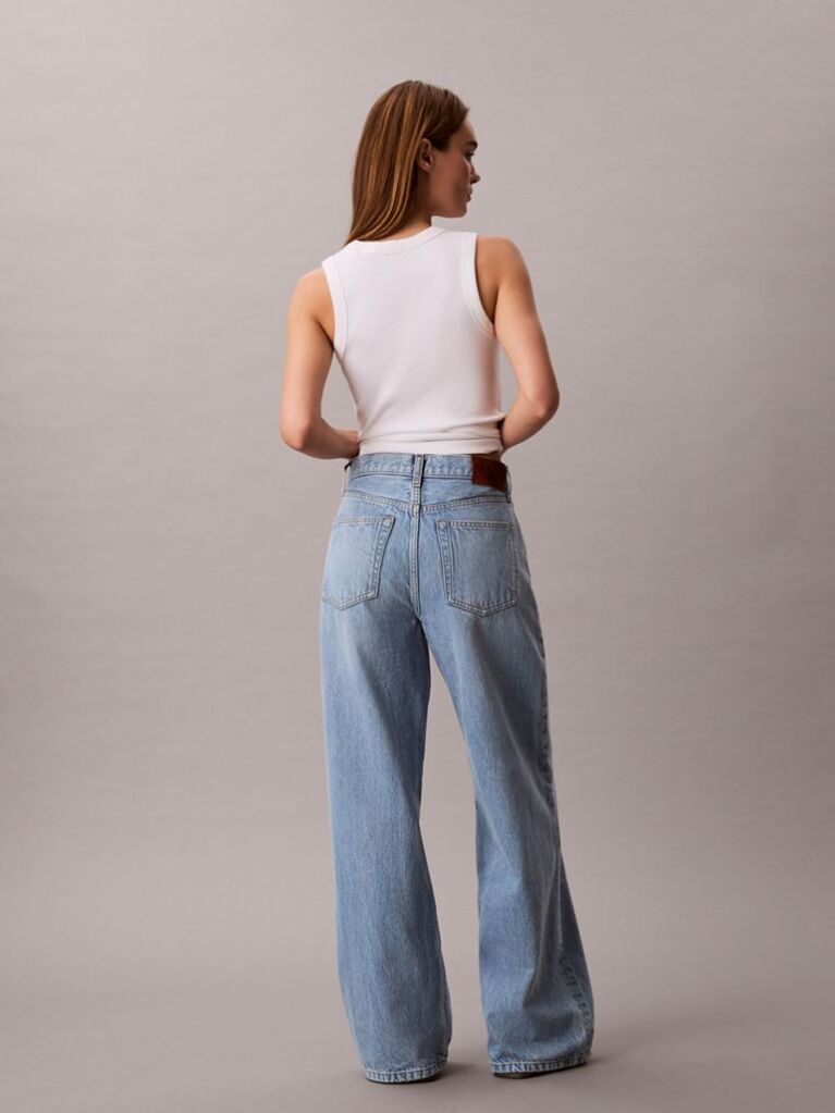 Denim Five-Pocket Wide Leg Jeans  Women