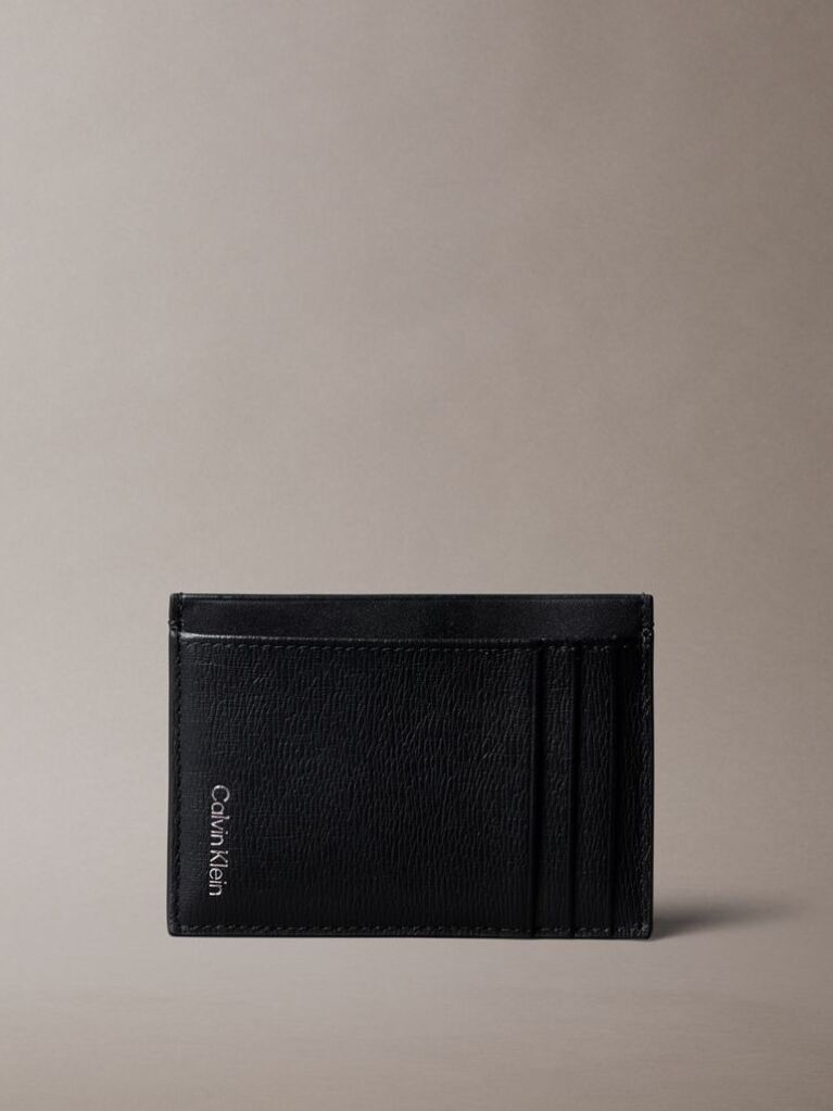 Μαύρο Δερμάτινη Θήκη Καρτών  Άνδρας