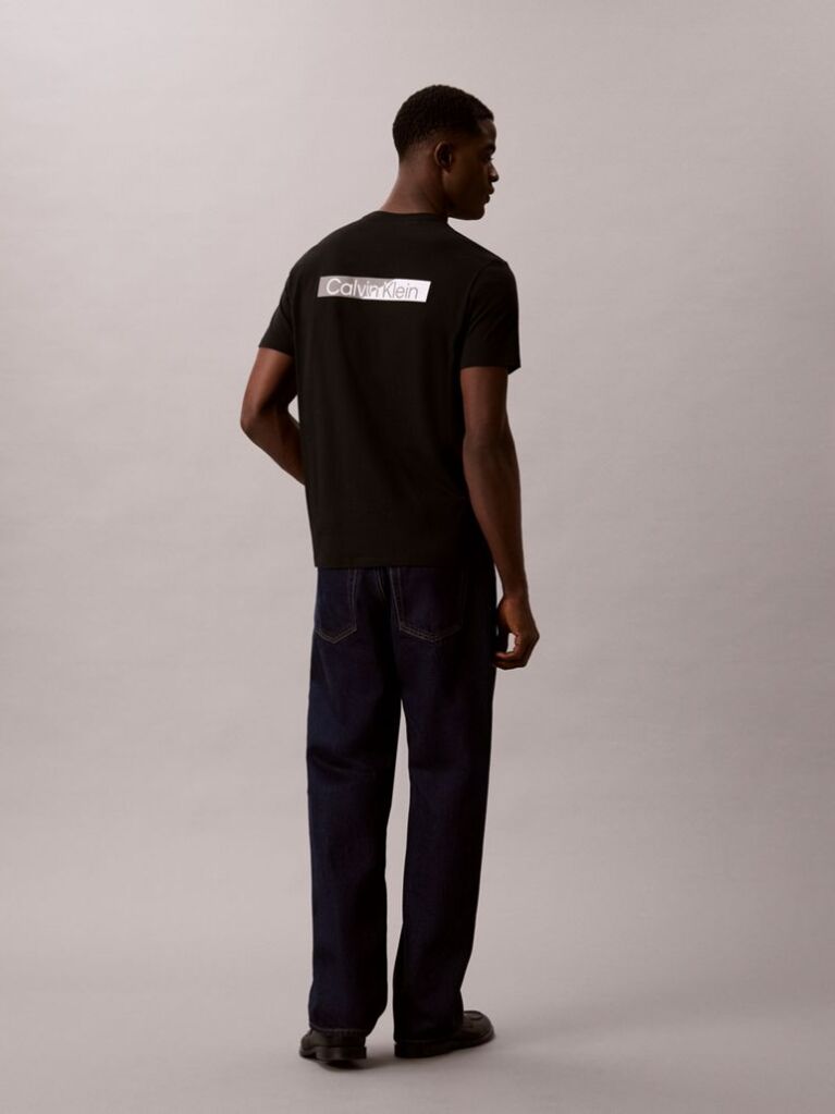 Μαύρο T-Shirt Με Γραφικό Λογότυπο  Άνδρας