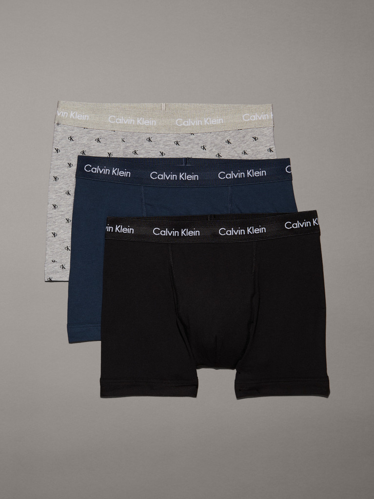 Multi 3 Pack Trunks - Cotton Stretch  Men