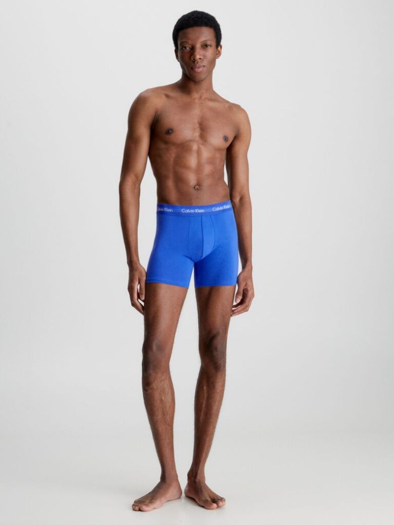 Multi 3 Pack Boxer Briefs - Cotton Stretch  Men