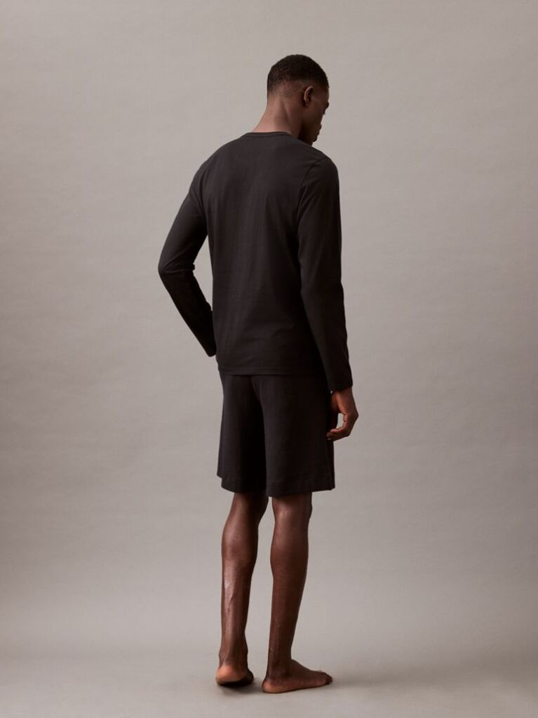 Black Lounge Shorts - Modern Terry  Men