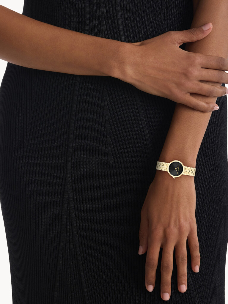 Black Minimalist Bracelet Watch  Women