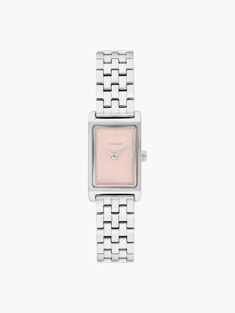 Pink CK Light Rectangular Bracelet Watch  Women