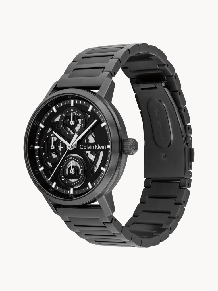 Black Stainless Steel Bracelet Watch  Men