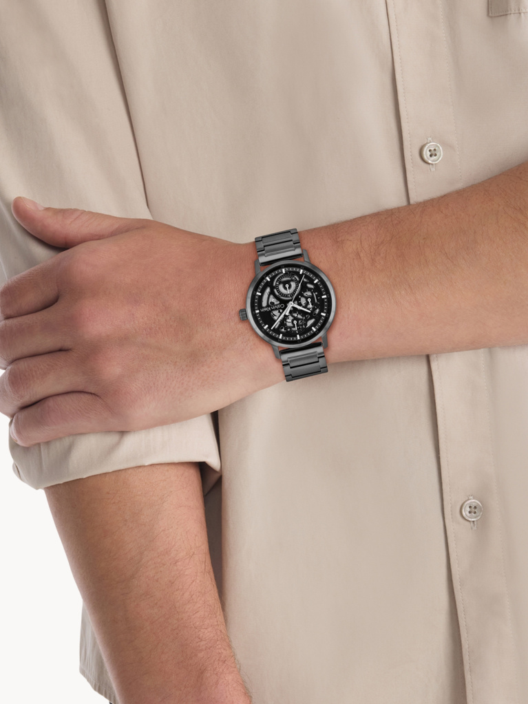 Black Stainless Steel Bracelet Watch  Men