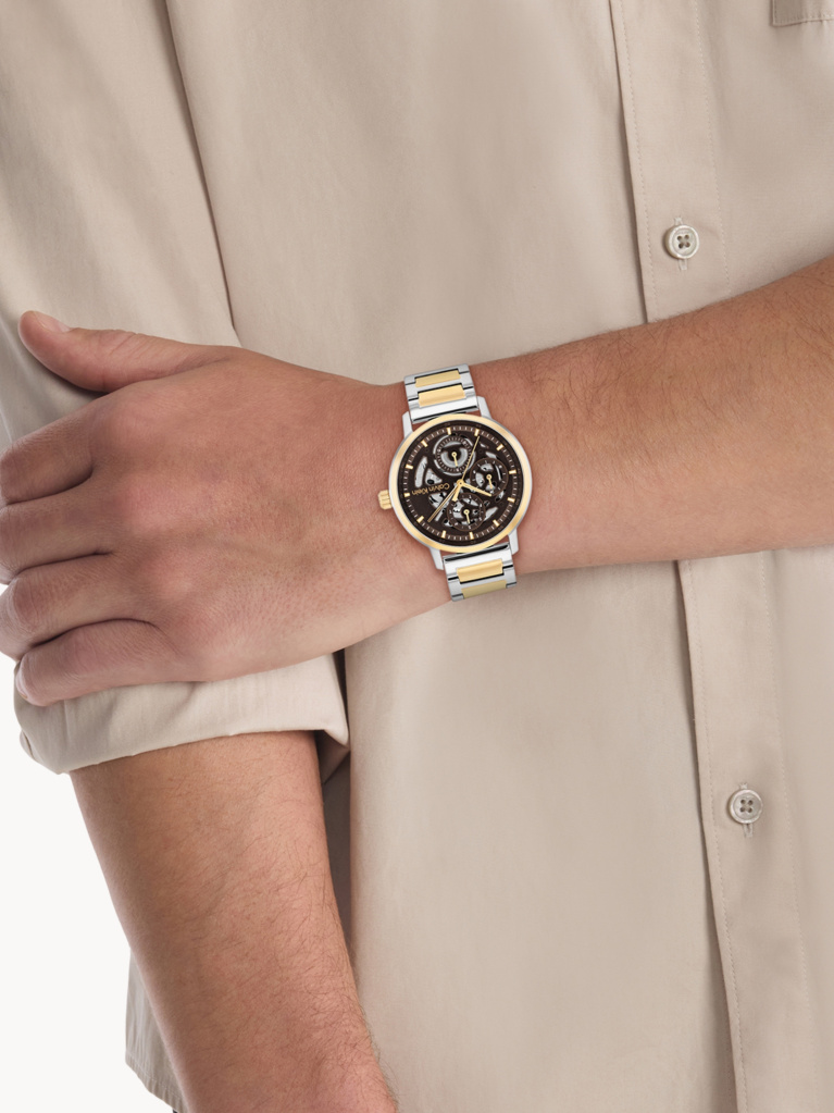 Brown Stainless Steel Bracelet Watch  Men