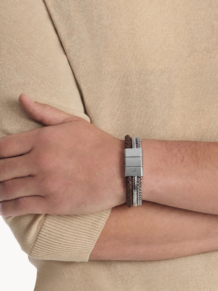Brown CK Merge Bracelet  Men