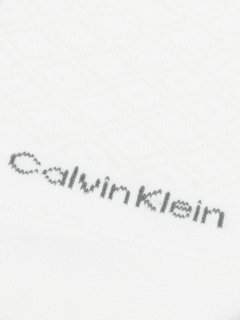 White Calvin Klein High-Cut Women's Diamond Footie 2 pack  Women