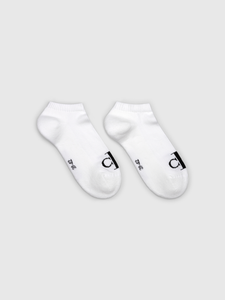 Λευκό 2 Ζευγάρια Κάλτσες Για Sneakers  Άνδρας