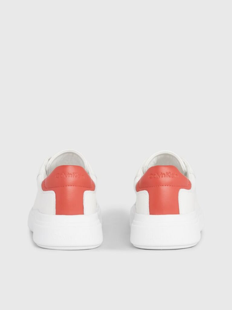 Λευκό Δερμάτινα Sneakers  Άνδρας