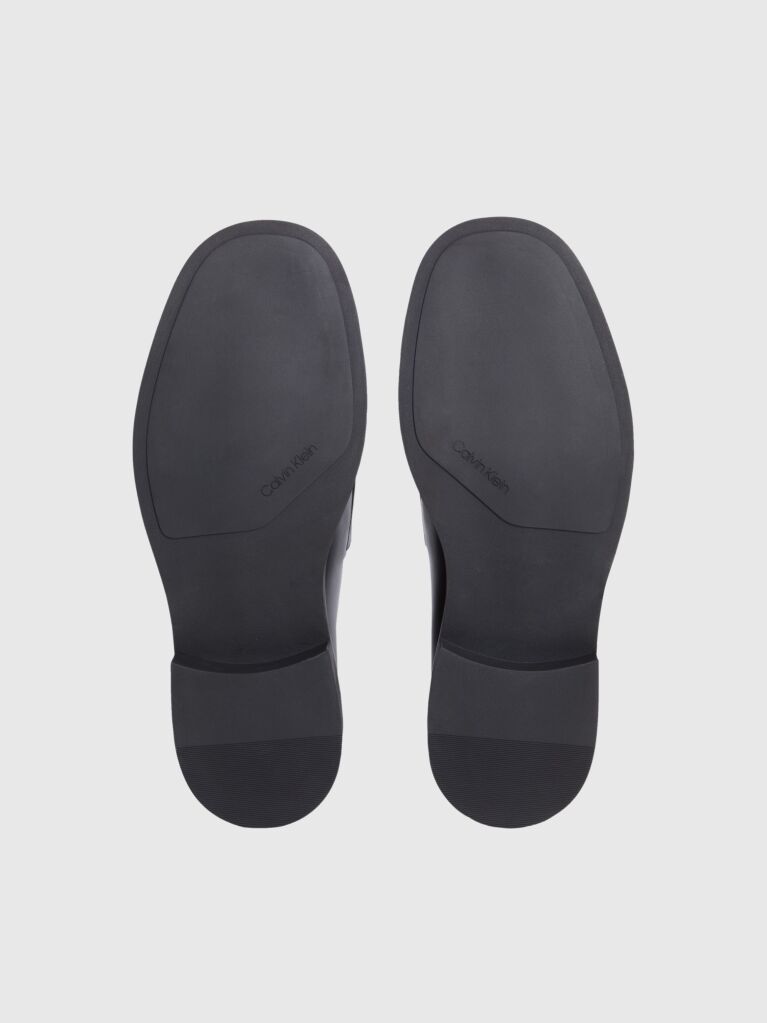 Black Leather Loafers  Men