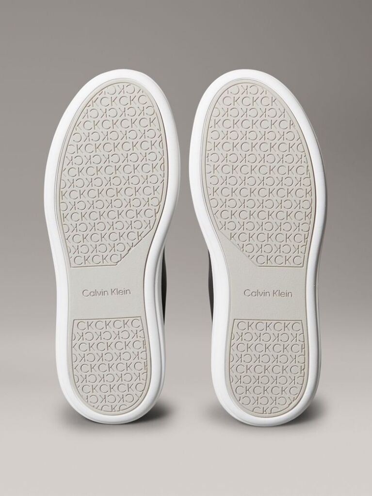 Black Leather Trainers  Women