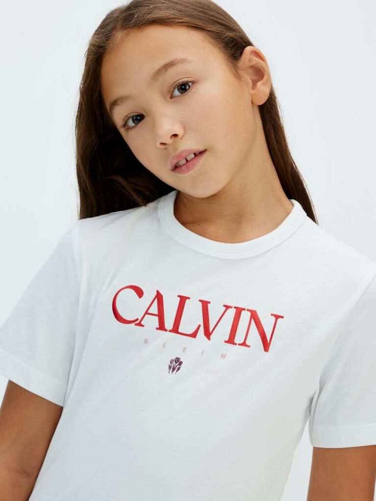White Logo T-shirt  Girls