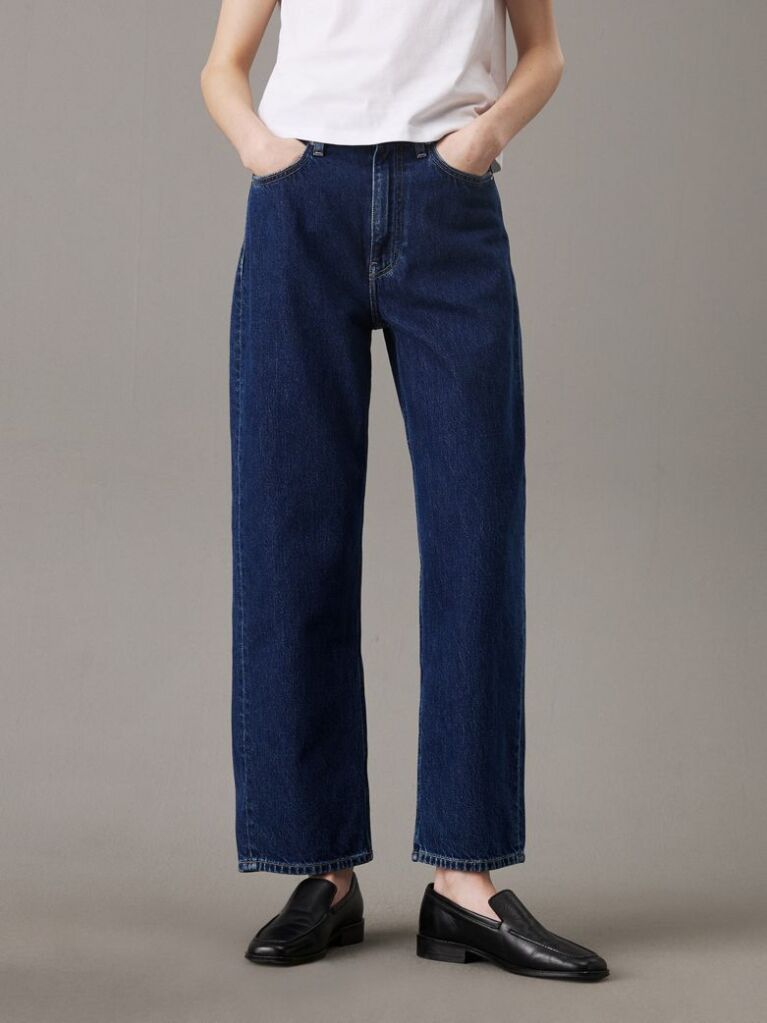 Denim High Rise Barrel Jeans  Women
