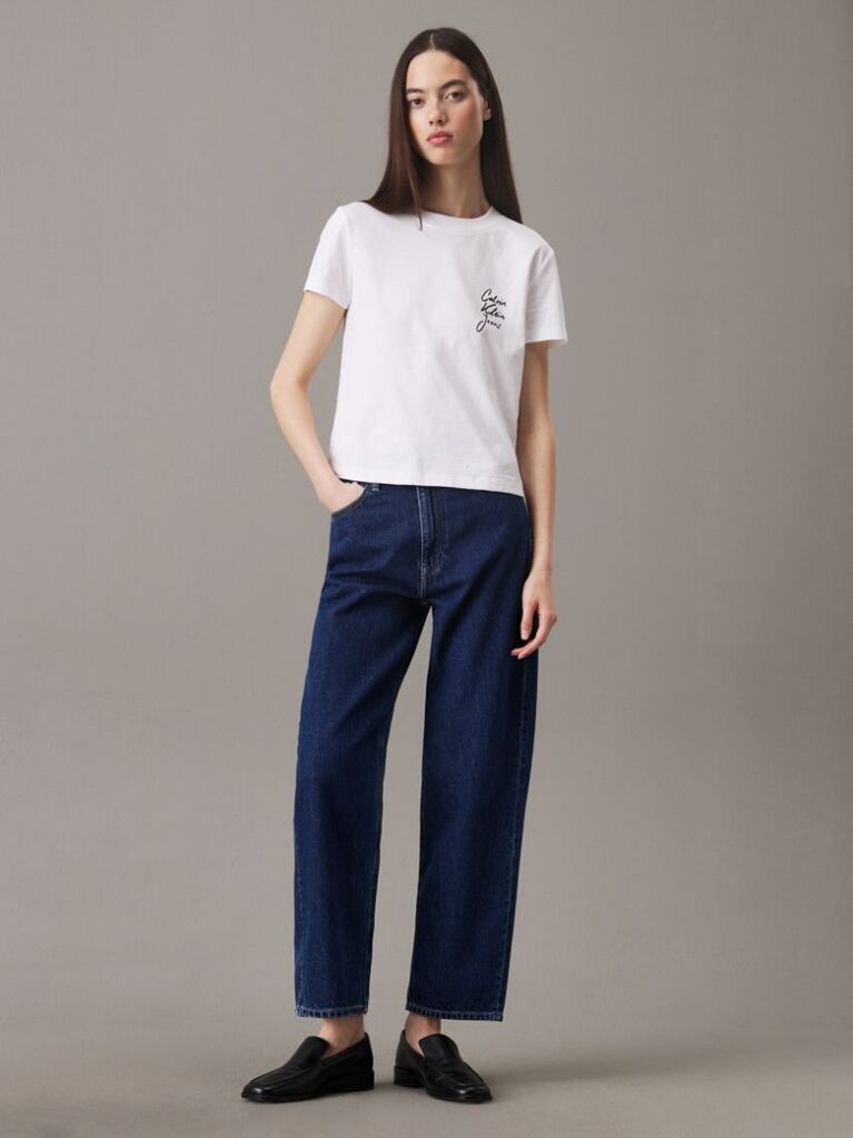 Denim High Rise Barrel Jeans  Women