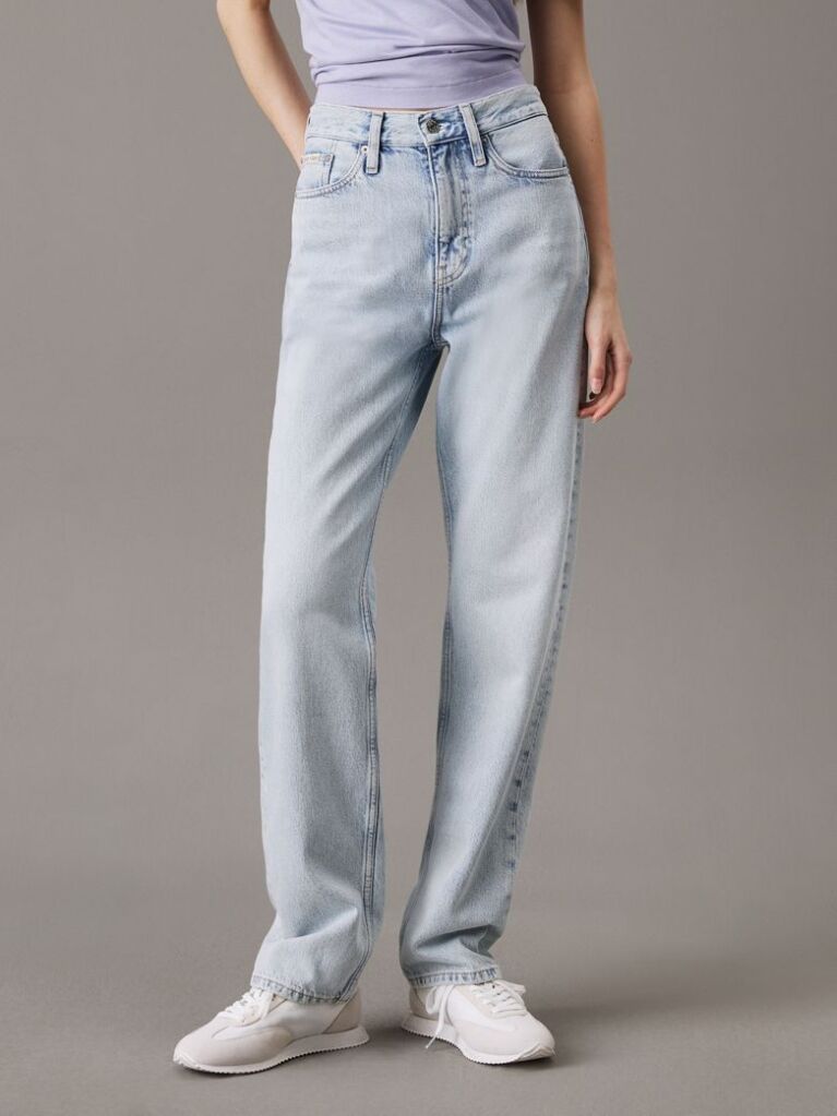 Denim Ψηλόμεσο Τζιν Με Ίσια Γραμμή  Γυναίκα