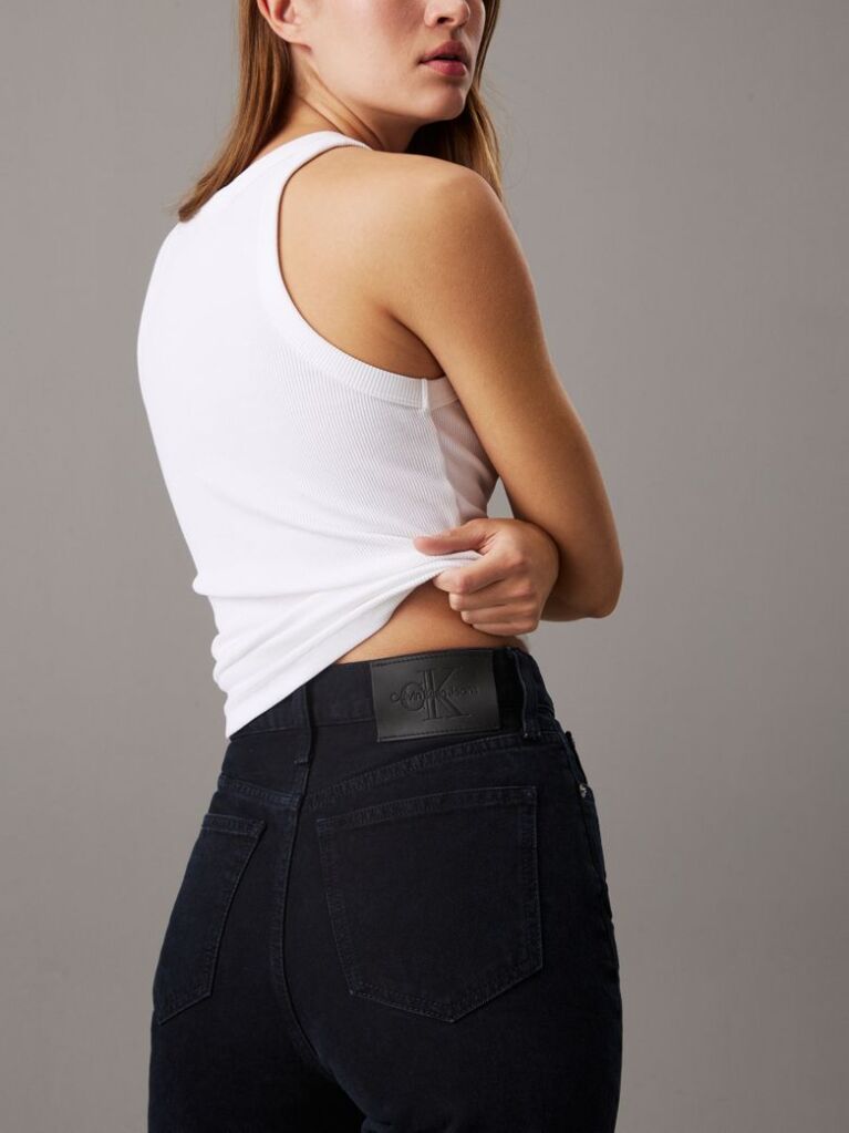 Denim Ψηλόμεσο Τζιν Σε Ίσια Γραμμή  Γυναίκα