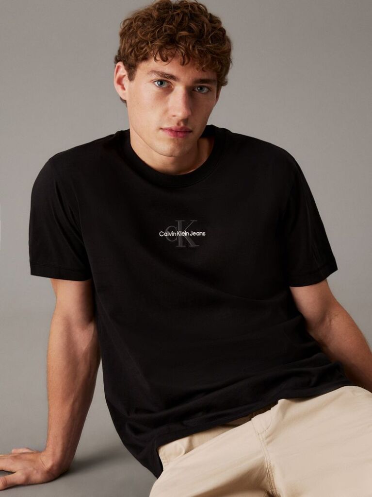 Black Monogram T-shirt  Men