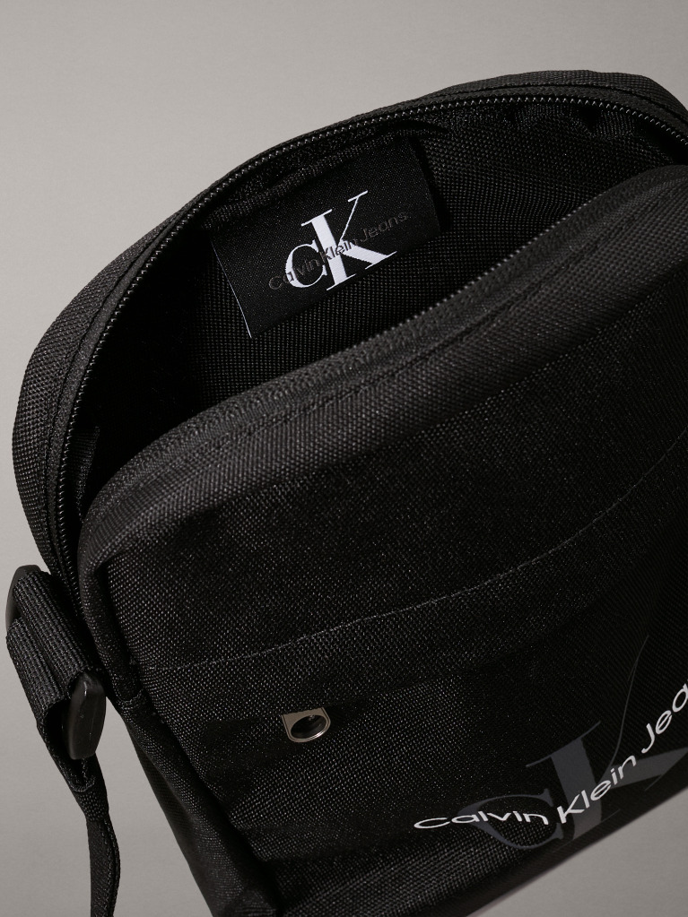 Black Logo Reporter Bag  Men