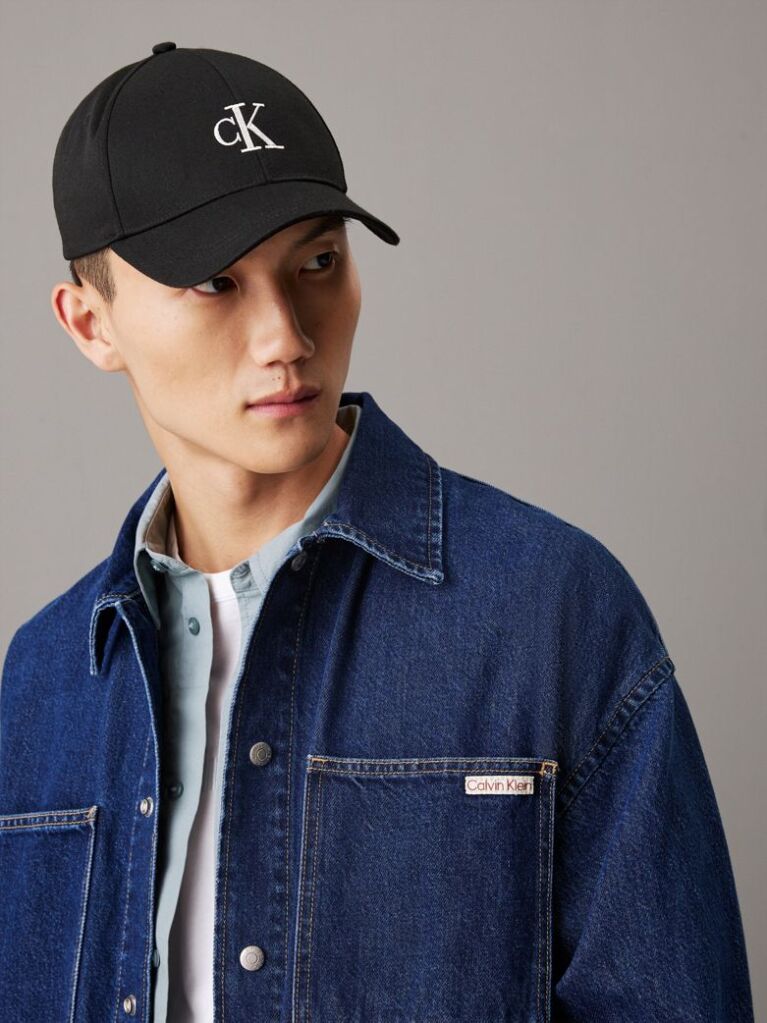 Black Logo Cap  Men